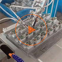 LED開關(guān)焊接視頻-自動焊錫機